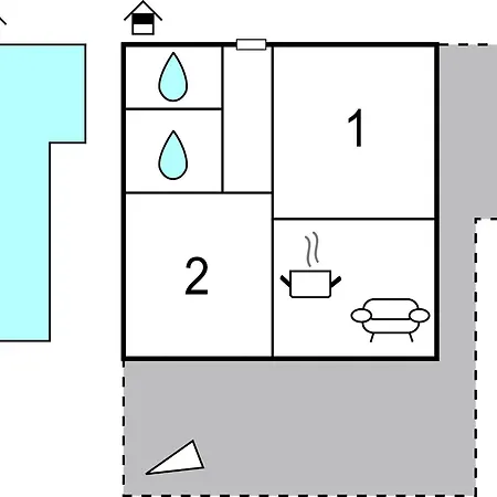 Two-bedroom In Okrug Gornji شقة *